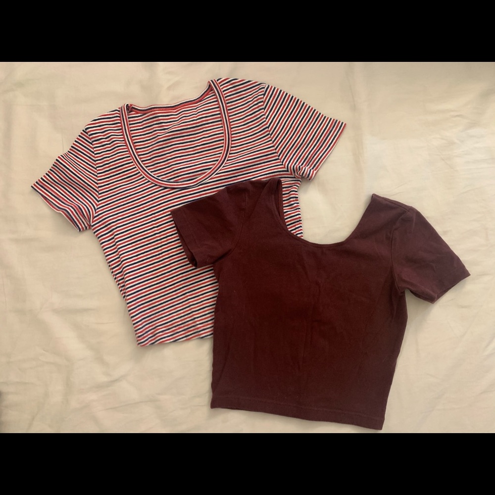 American apparel crop top XS BUNDLE